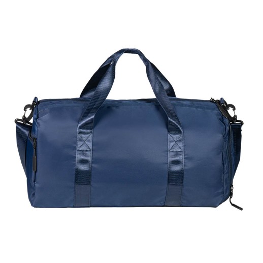 Сумка спортивная Gym т.синяя; 45х21х20 см; из водостойкого материала. - 16814/26 с нанесением логотипа с нанесением логотипа