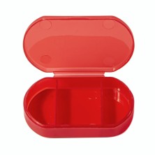 Витаминница TRIZONE, 3 отсека; 6 x 1.3 x 3.9 см; пластик, красная   343283/08