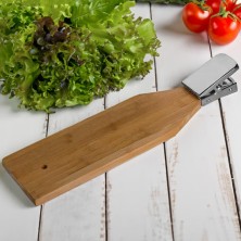 Доска для чистки рыбы деревянная, с зажимом, 12*46*2см, бук -  441244