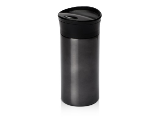 Вакуумная термокружка с кнопкой Upgrade, Waterline, тубус, матовая сталь