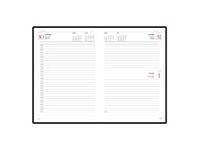 Ежедневник А5 датированный Velvet 2025, коричневый