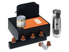 Подарочный набор Re:y. Boost с кофемашиной, капсулами и косметичкой