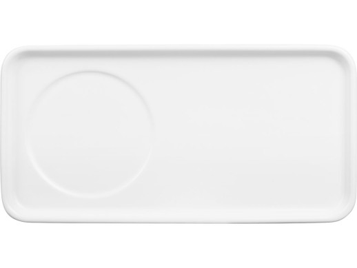 Чайная пара Bristol: блюдце прямоугольное, чашка, коробка, белый