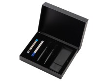 Подарочный набор ручек Dumas: ручка шариковая и роллер, 4 стержня (2 шариковых, 2 роллера), футляр