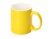 Матовая кружка Марко базовой формы, цветная снаружи, белая внутри, желтый