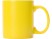 Матовая кружка Марко базовой формы, цветная снаружи, белая внутри, желтый