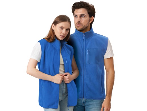 Жилет флисовый Trondheim унисекс, синий классический