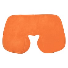 Подушка надувная дорожная WAY в футляре; оранжевый; 43,5х27,5 см; твил   18605/06