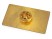 Значок металлический Прямоугольник закругленные углы, золотистый