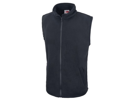 Жилет флисовый Ibiza мужской, темно-синий с нанесением логотипа с нанесением логотипа