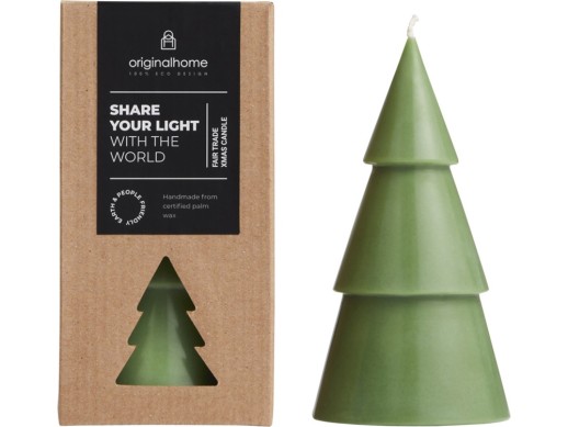 Orginal Home рождественская елочная свеча матча - L - Зеленый яркий с нанесением логотипа с нанесением логотипа