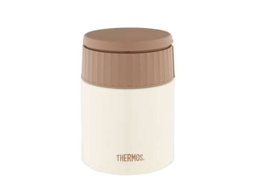 Термос из нерж. стали для еды тм THERMOS JBQ-400-MLK 0.4L, белый с нанесением логотипа с нанесением логотипа
