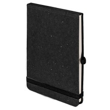 Блокнот MEMO, размер 90х140 мм, черный, блок в клетку   33906/35