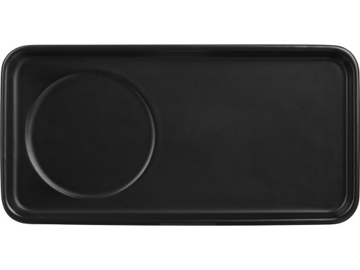 Чайная пара Bristol: блюдце прямоугольное, чашка, коробка, черный