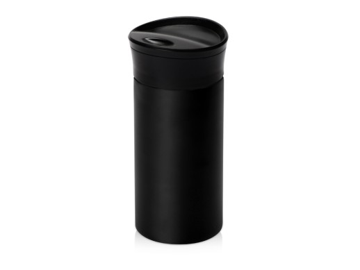 Вакуумная термокружка с кнопкой Upgrade, Waterline, тубус, черный