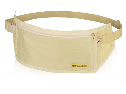 Сумка-кошелек на пояс Travel Blue Money Belt RFID, бежевый с нанесением логотипа с нанесением логотипа