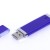 USB-флешка промо на 64 Гб прямоугольной классической формы, синий