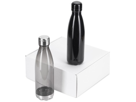 Подарочный набор с термосом и бутылкой Bottle set, черный