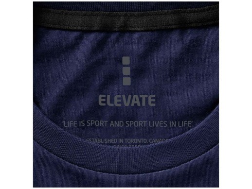 Nanaimo женская футболка с коротким рукавом, темно-синий с нанесением логотипа с нанесением логотипа