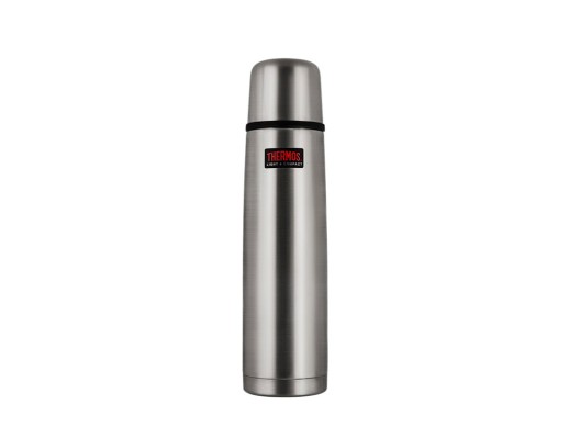Термос из нерж. стали тм THERMOS FBB-1000GR 1.0L, серебристый с нанесением логотипа с нанесением логотипа