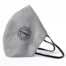 Бесклапанная фильтрующая маска RESPIRATOR 800 HYDROP серая с логотипом в фирменном пакете   80000/30