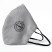 Бесклапанная фильтрующая маска RESPIRATOR 800 HYDROP серая с логотипом в фирменном пакете   80000/30