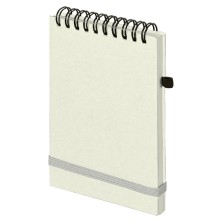 Блокнот на спирали MEMO, размер 95х145 мм, бежевый, блок в клетку   33908/28