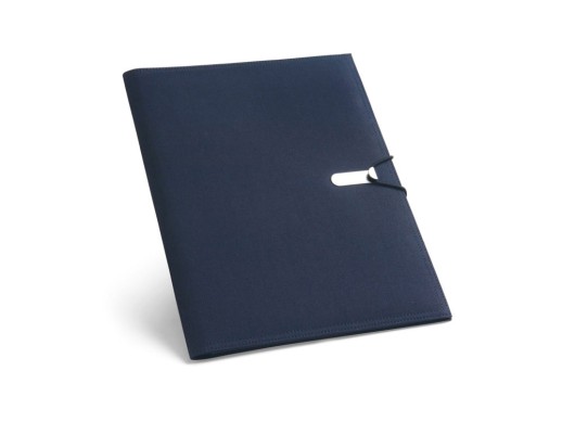 CLARK. Папка A4, Синий с нанесением логотипа с нанесением логотипа