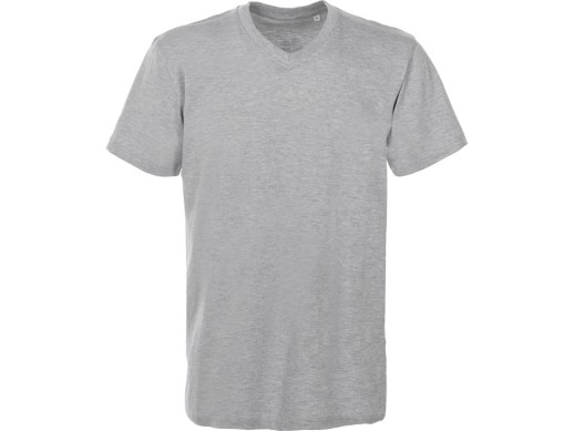 Футболка Heavy Super Club мужская с V-образным вырезом, серый меланж