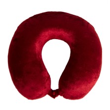 Подушка дорожная SOFT; memory foam, микрофибра, красный -  62000/08