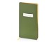 Еженедельник недатированный А6 Verde с нашивкой, зеленый
