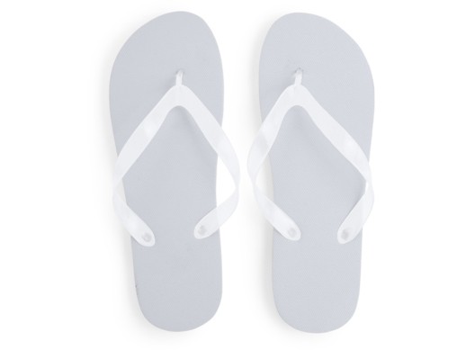 Пляжные шлепанцы KALAY, белый с нанесением логотипа с нанесением логотипа