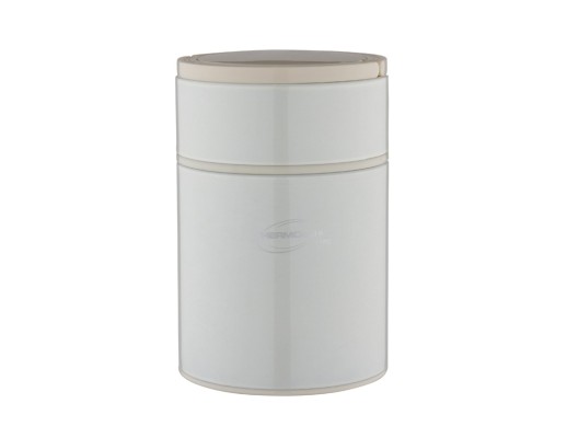 Термос из нерж. стали для еды тм ThermoCafe Arctic-500FJ, 0.5L, белый с нанесением логотипа с нанесением логотипа