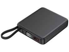 Внешний аккумулятор с подсветкой лого Nex, 5000 мАч, черный