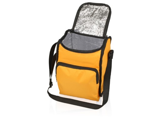 Сумка-холодильник Edd, желтый (Р) с нанесением логотипа с нанесением логотипа