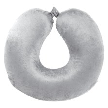 Подушка дорожная SOFT; memory foam, микрофибра,серый   62000/30