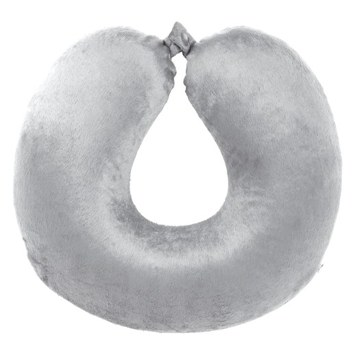 Подушка дорожная SOFT; memory foam, микрофибра,серый 62000/30