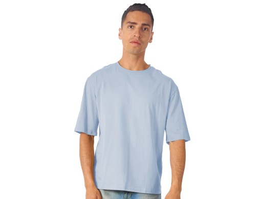 Футболка оверсайз Liyon унисекс, небесно-голубой с нанесением логотипа с нанесением логотипа