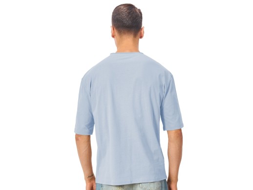 Футболка оверсайз Liyon унисекс, небесно-голубой с нанесением логотипа с нанесением логотипа