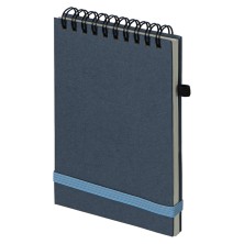 Блокнот на спирали MEMO, размер 95х145 мм, синий, блок в клетку   33908/25
