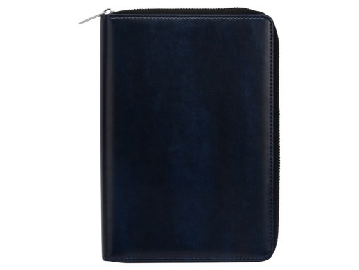 Бизнес-блокнот на молнии А5 Fabrizio, 80 листов, темно-синий