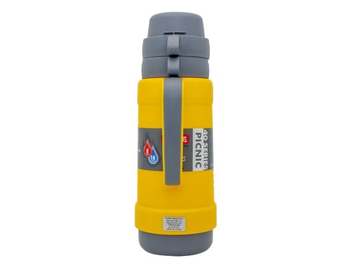 Термос со стеклянной колбой тм THERMOS PICNIC 40 Series Yellow 1,0L с нанесением логотипа с нанесением логотипа