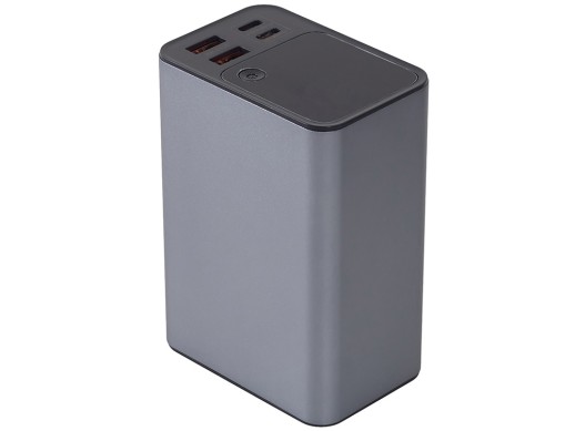 Внешний аккумулятор для ноутбуков EpIQ, 100 Вт, 30000 mAh, темно-серый с нанесением логотипа с нанесением логотипа