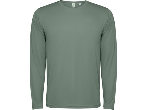 Лонгслив Estoril детский, лаврово-зеленый с нанесением логотипа с нанесением логотипа