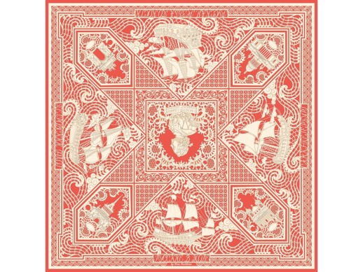 Платок Русская резьба по кости