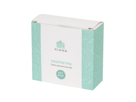 Свеча в декоративном стакане Geometry, черный