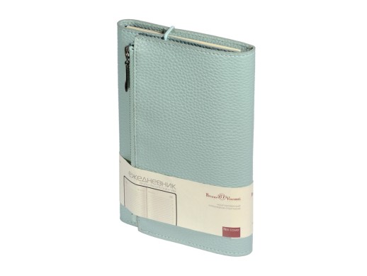 Ежедневник недатированный  А5- Dolce Vita  (мятный) с нанесением логотипа с нанесением логотипа