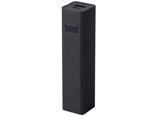 Внешний аккумулятор Rail, 5000 mAh, черный с нанесением логотипа с нанесением логотипа