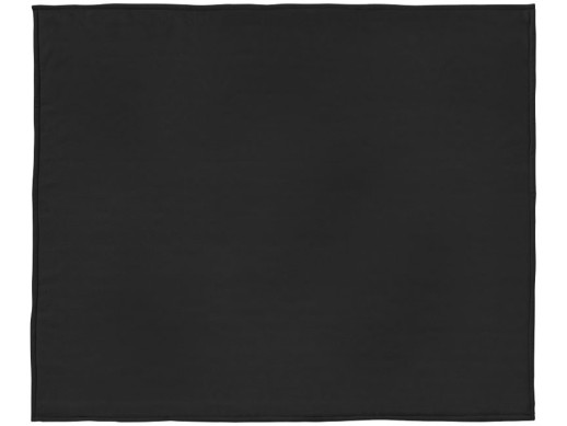 Плед Springwood, черный с нанесением логотипа с нанесением логотипа