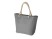 Сумка Seaside для шопинга и пляжа с широким дном, серый с нанесением логотипа с нанесением логотипа